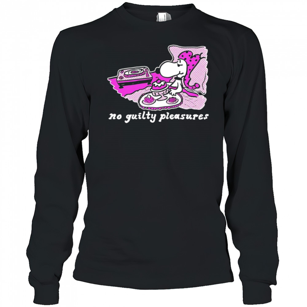 Snoopy guilty pleasures shirt Long Sleeved
