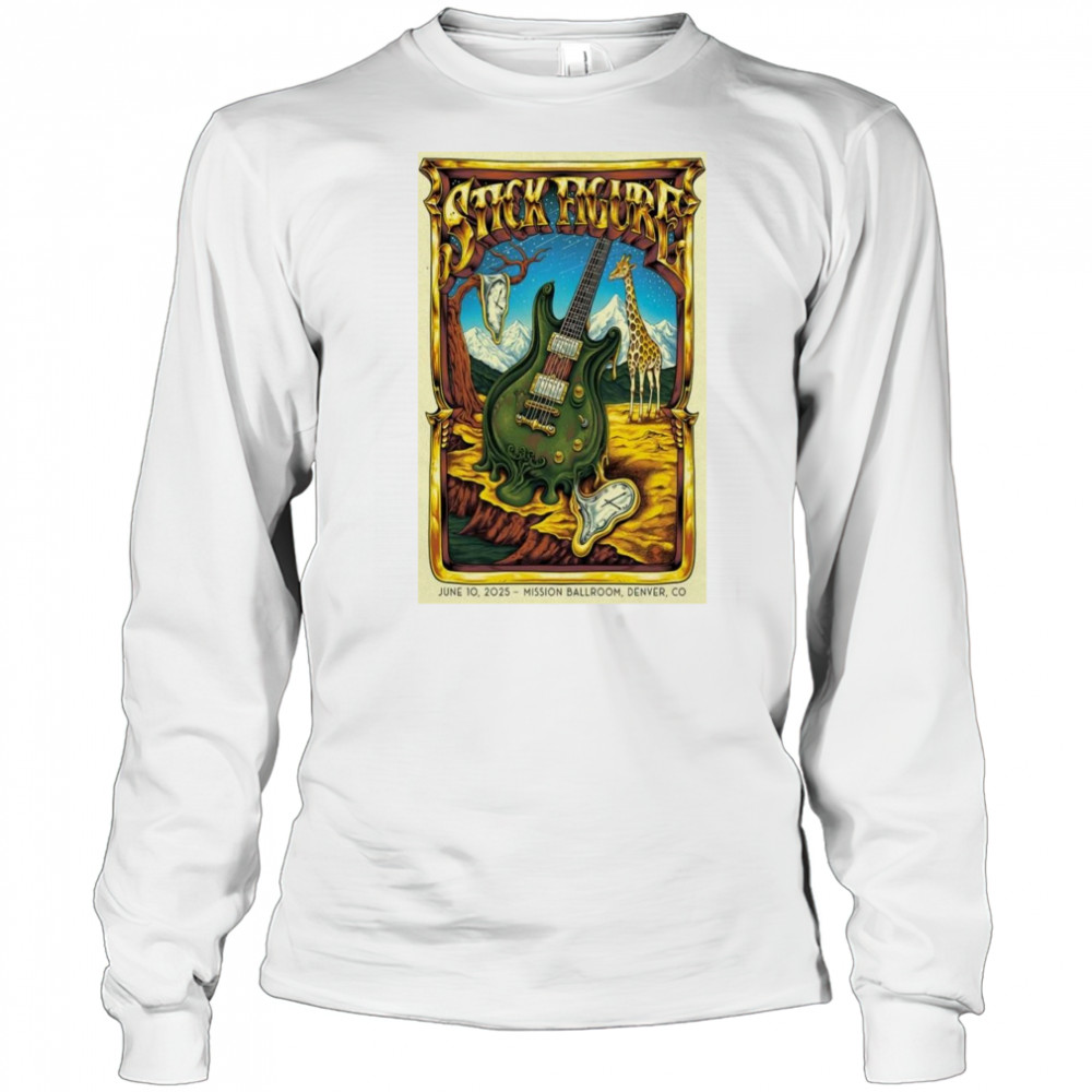Stick Figure Denver, CO Poster Mission Ballroom June 10 2025 Shirt Long Sleeved