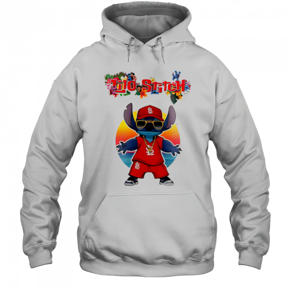 St.Louis Cardinals x Lilo and Stitch Baseball shirt Hoodie