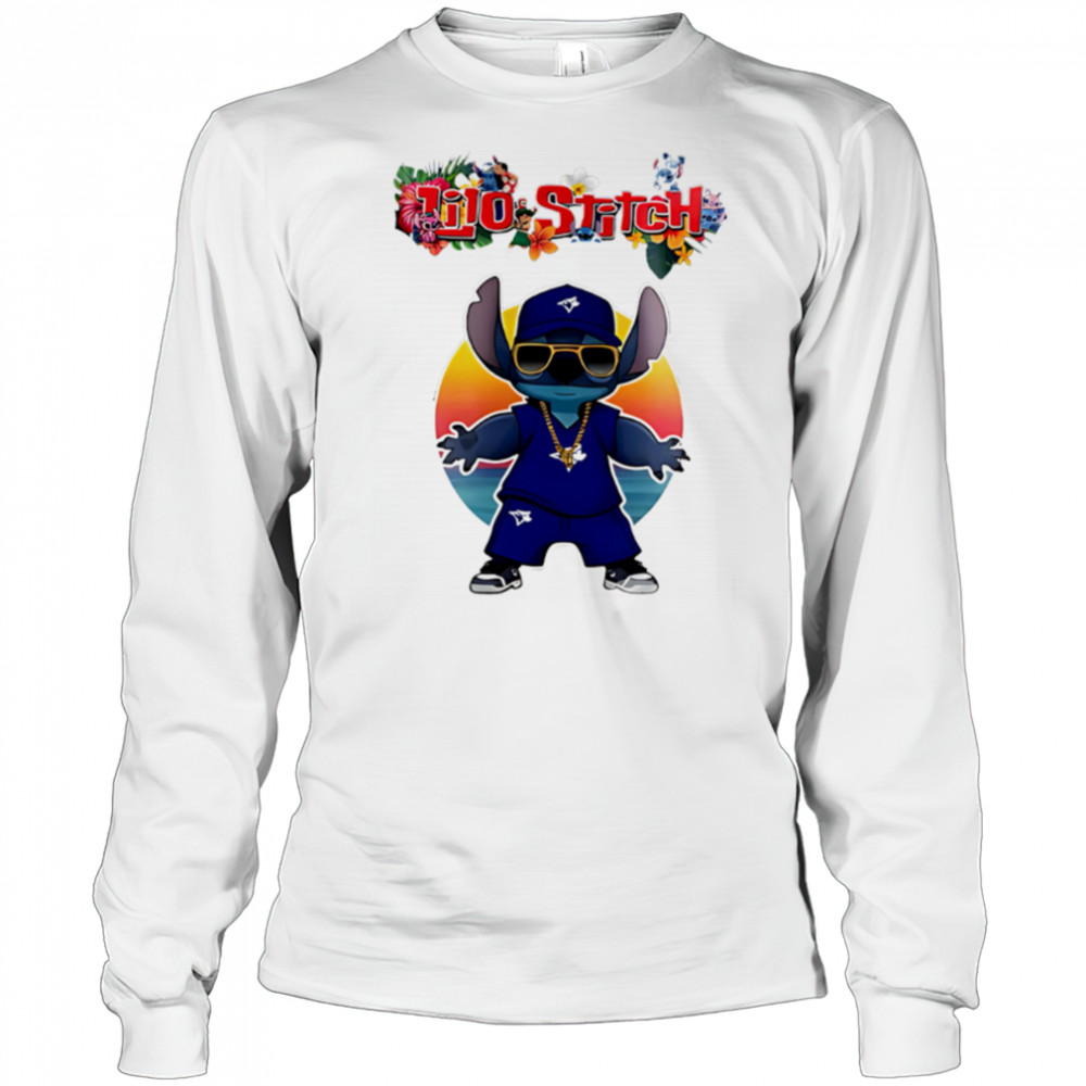 Toronto blue jays x lilo and stitch baseball shirt Long Sleeved