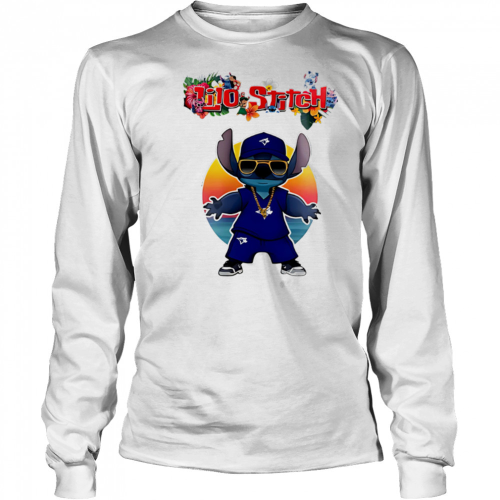 Toronto blue jays x lilo and stitch baseball shirt Long Sleeved