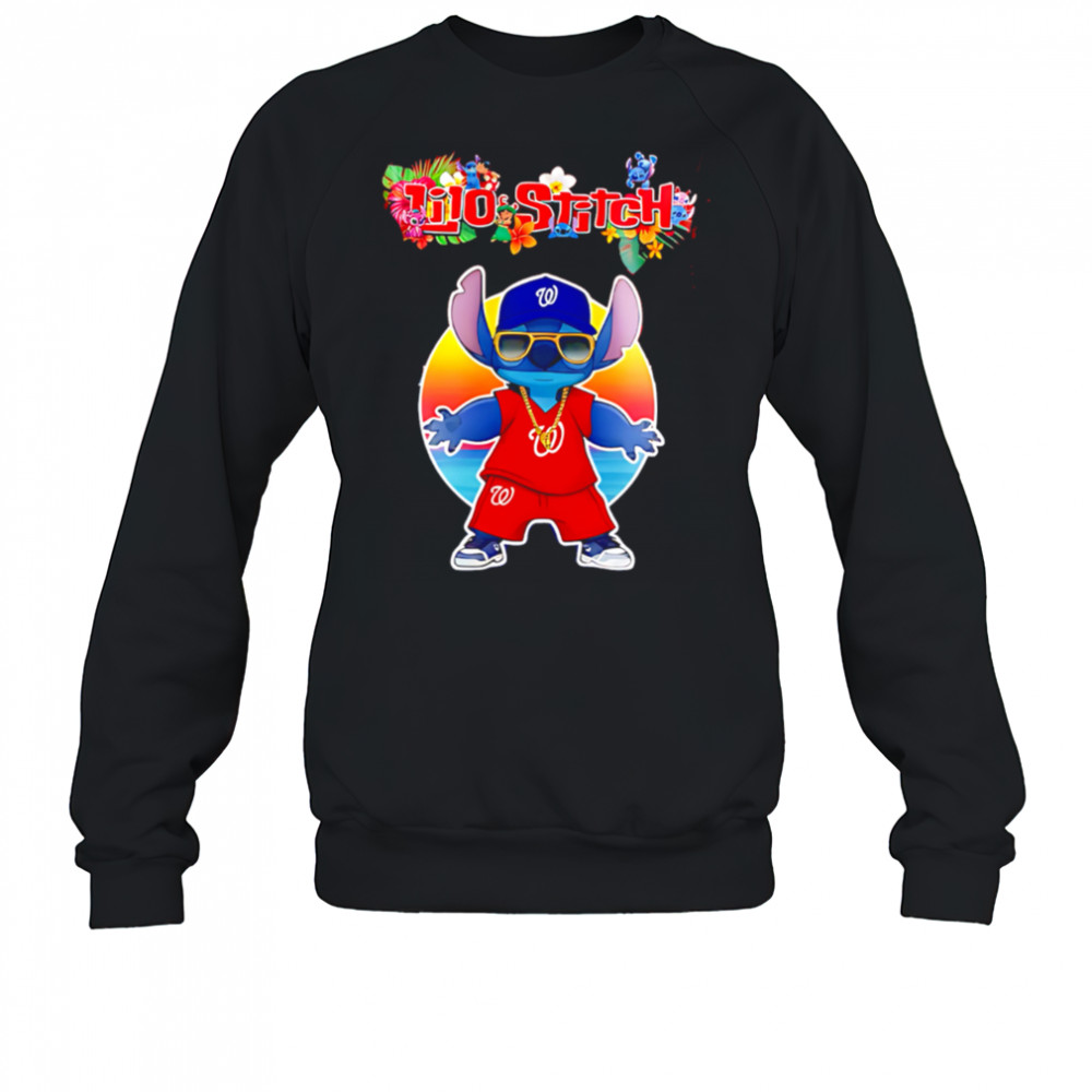 Washington Nationals x Lilo and Stitch Baseball shirt Sweatshirt