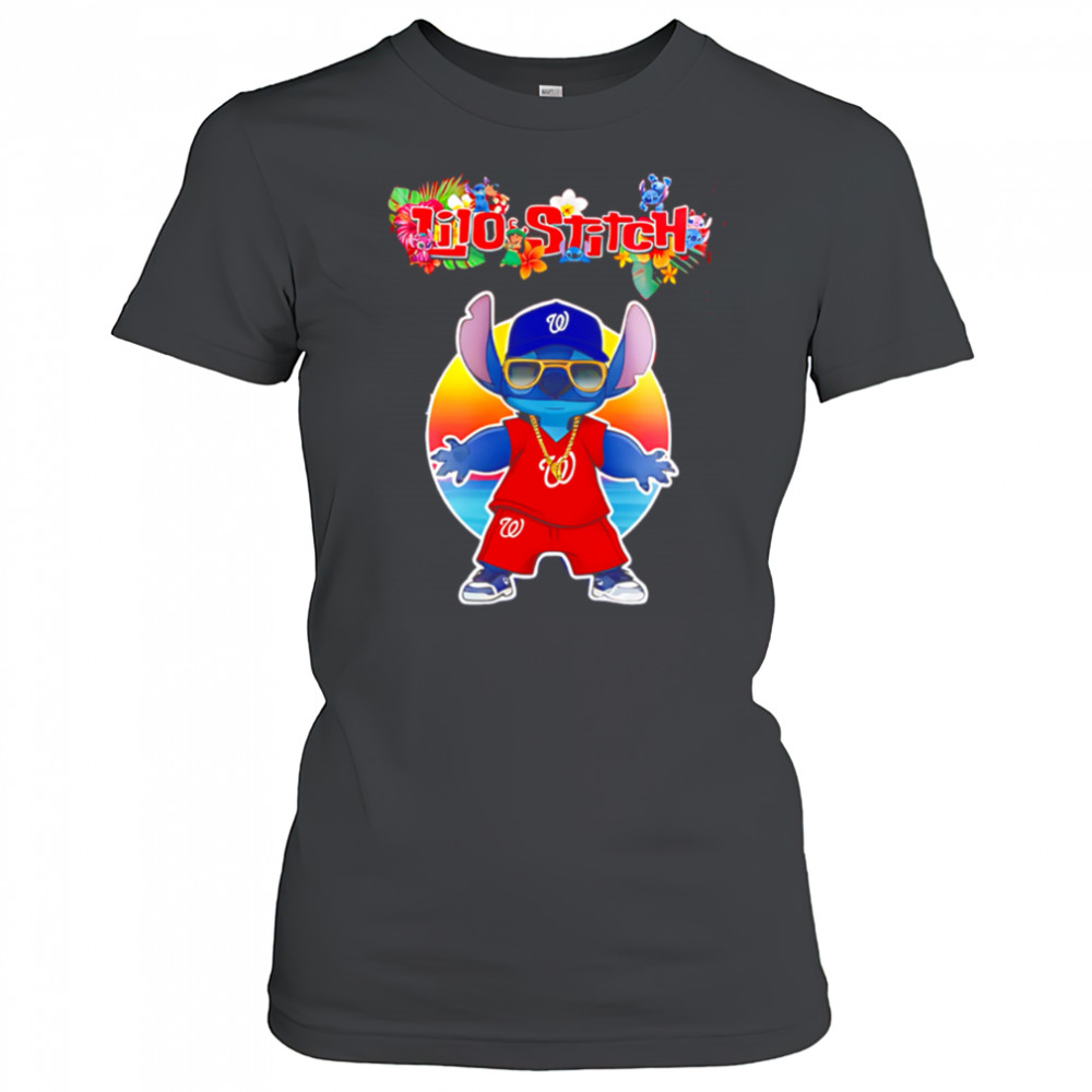 Washington Nationals x Lilo and Stitch Baseball shirt Women's T-shirt
