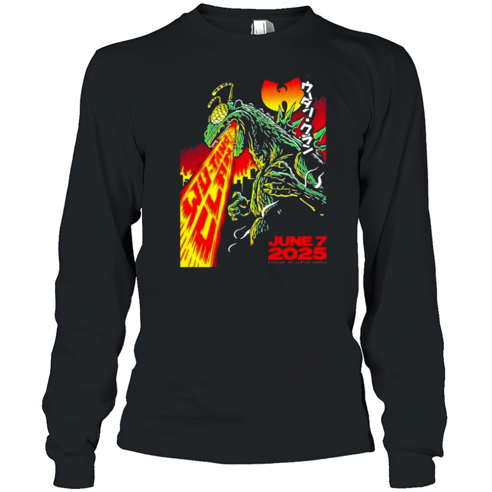 Wu Tang Clan Raleigh NC Music Poster At Lenovo Center On June 7 The Final Chamber Tour 2025 shirt Long Sleeved