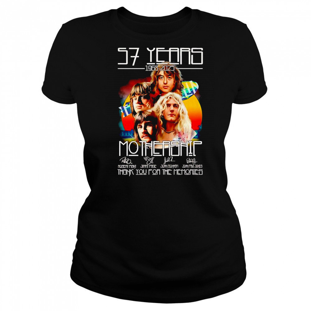 57 years 1968 2025 Mothership thank you for the memories shirt Women's T-shirt