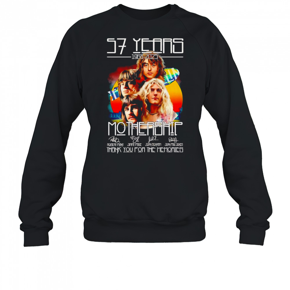 57 years 1968 2025 Mothership thank you for the memories shirt Sweatshirt