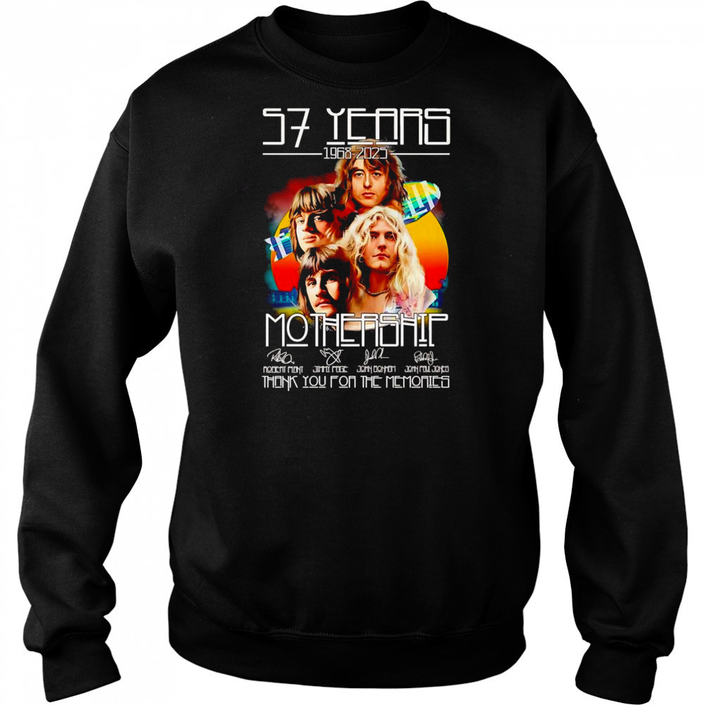 57 years 1968 2025 Mothership thank you for the memories shirt Hoodie