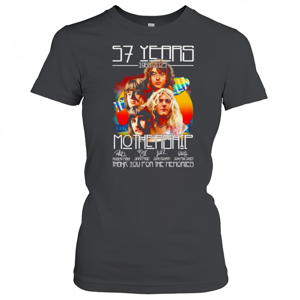 57 years 1968 2025 Mothership thank you for the memories shirt Women's T-shirt