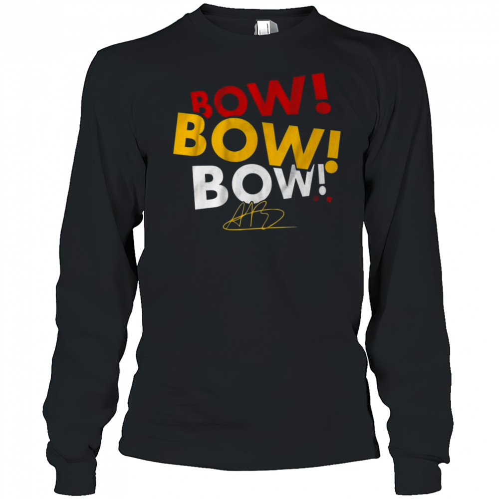 Aliyah Boston Bow Bow Bow Shirt Long Sleeved
