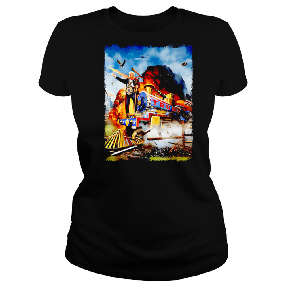 All Aboard The Trump Train Graphic Art shirt Women's T-shirt