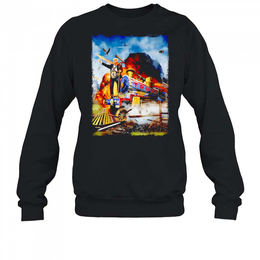 All Aboard The Trump Train Graphic Art shirt Sweatshirt