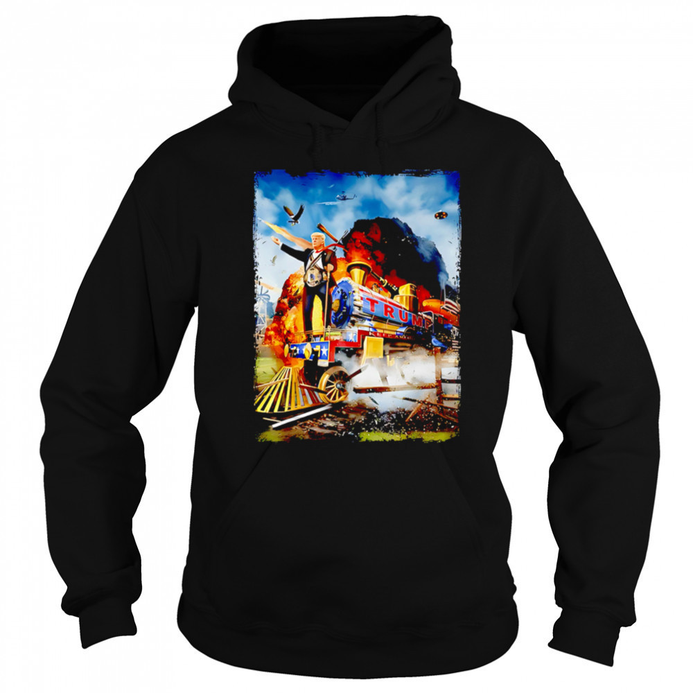 All Aboard The Trump Train Graphic Art shirt Sweatshirt