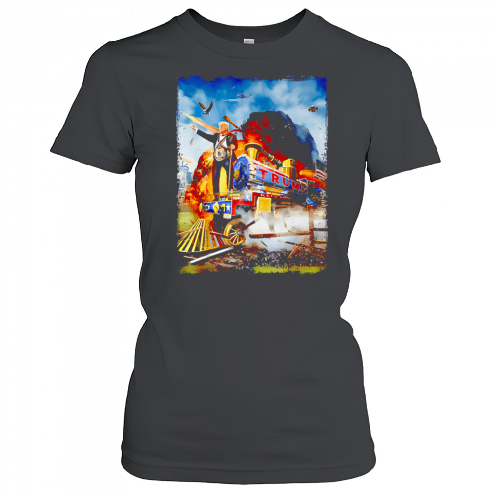 All Aboard The Trump Train Graphic Art shirt Women's T-shirt