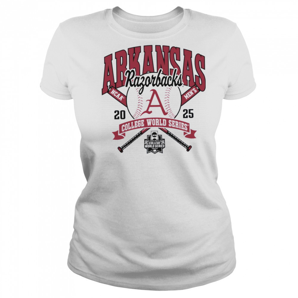 Arkansas Razorbacks College World Series 2025 Baseball Gray Long Sleeve T Shirt Women's T-shirt