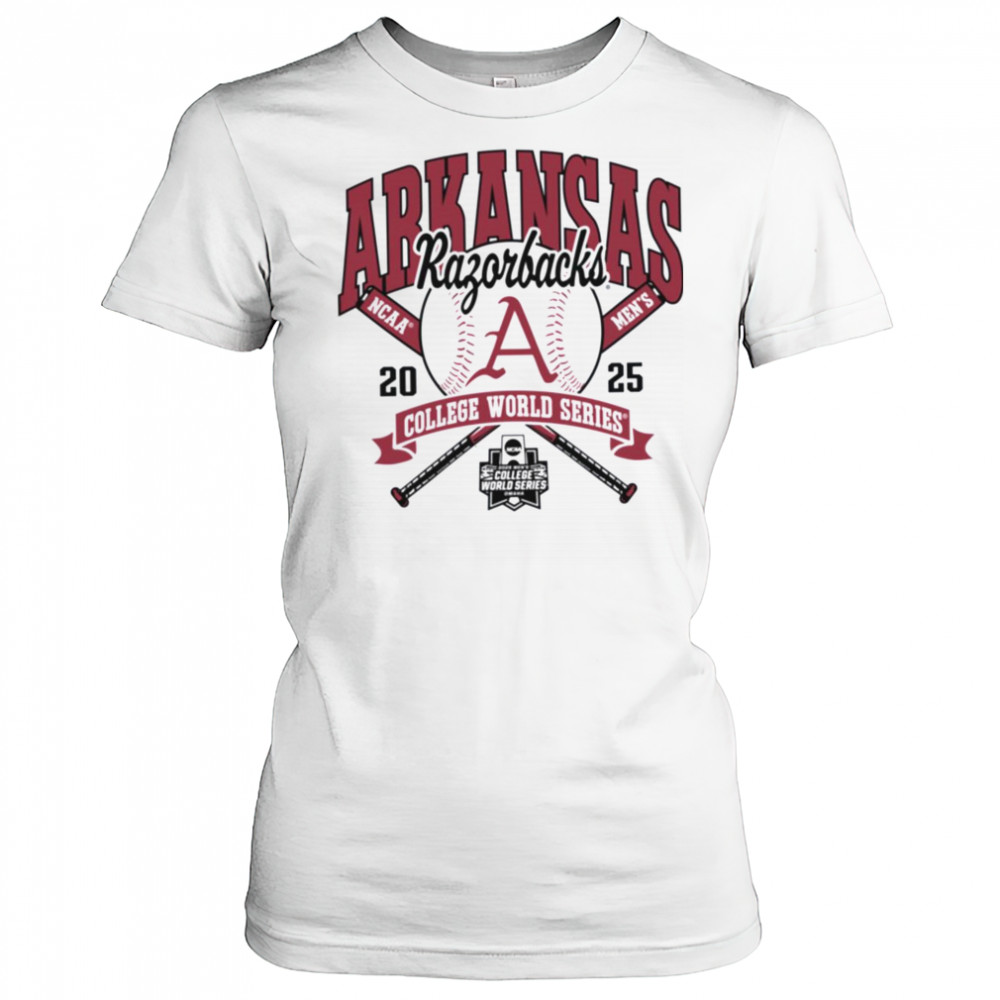 Arkansas Razorbacks College World Series 2025 Baseball Gray Long Sleeve T Shirt Women's T-shirt