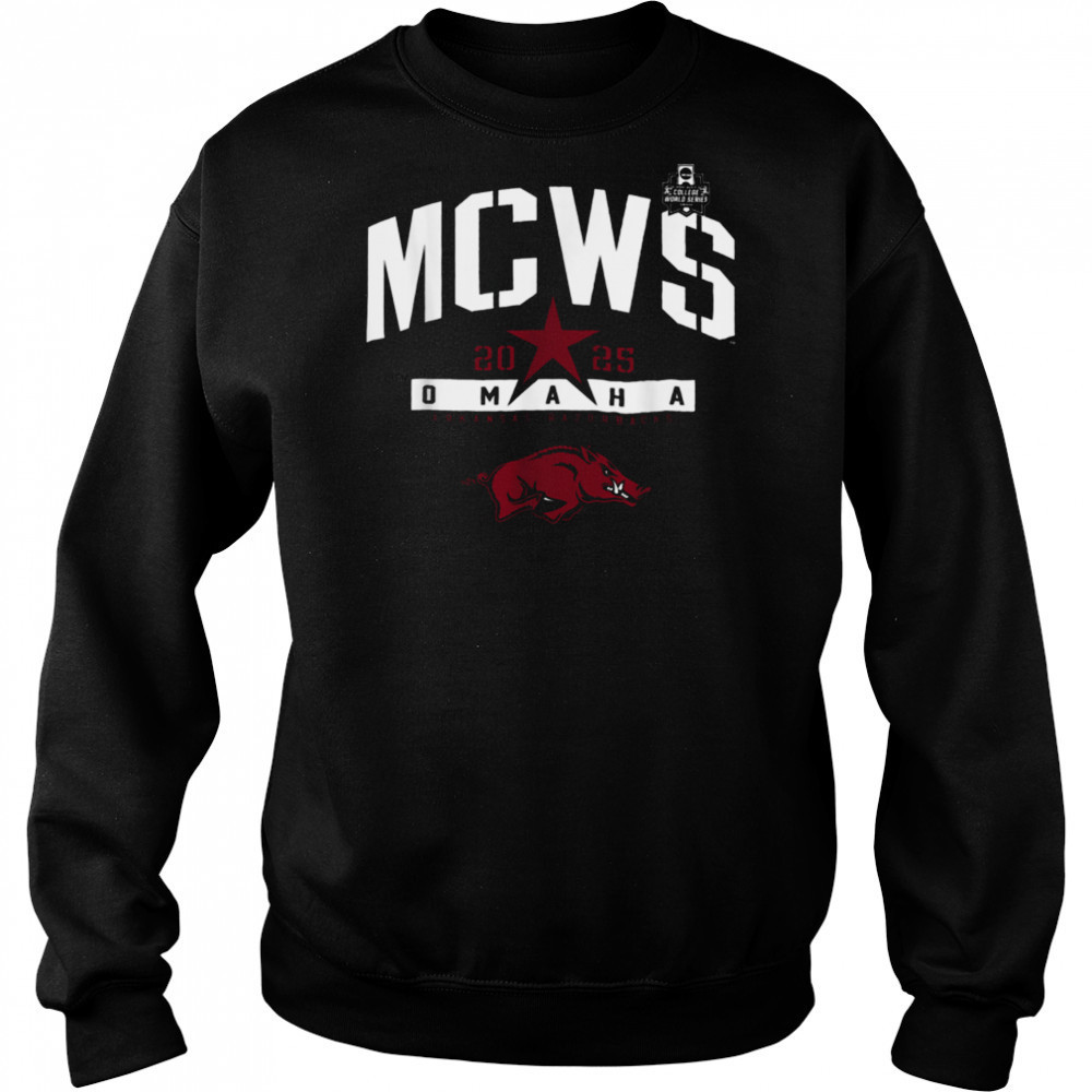 Arkansas Razorbacks College World Series 2025 MCWS Baseball T Shirt Hoodie