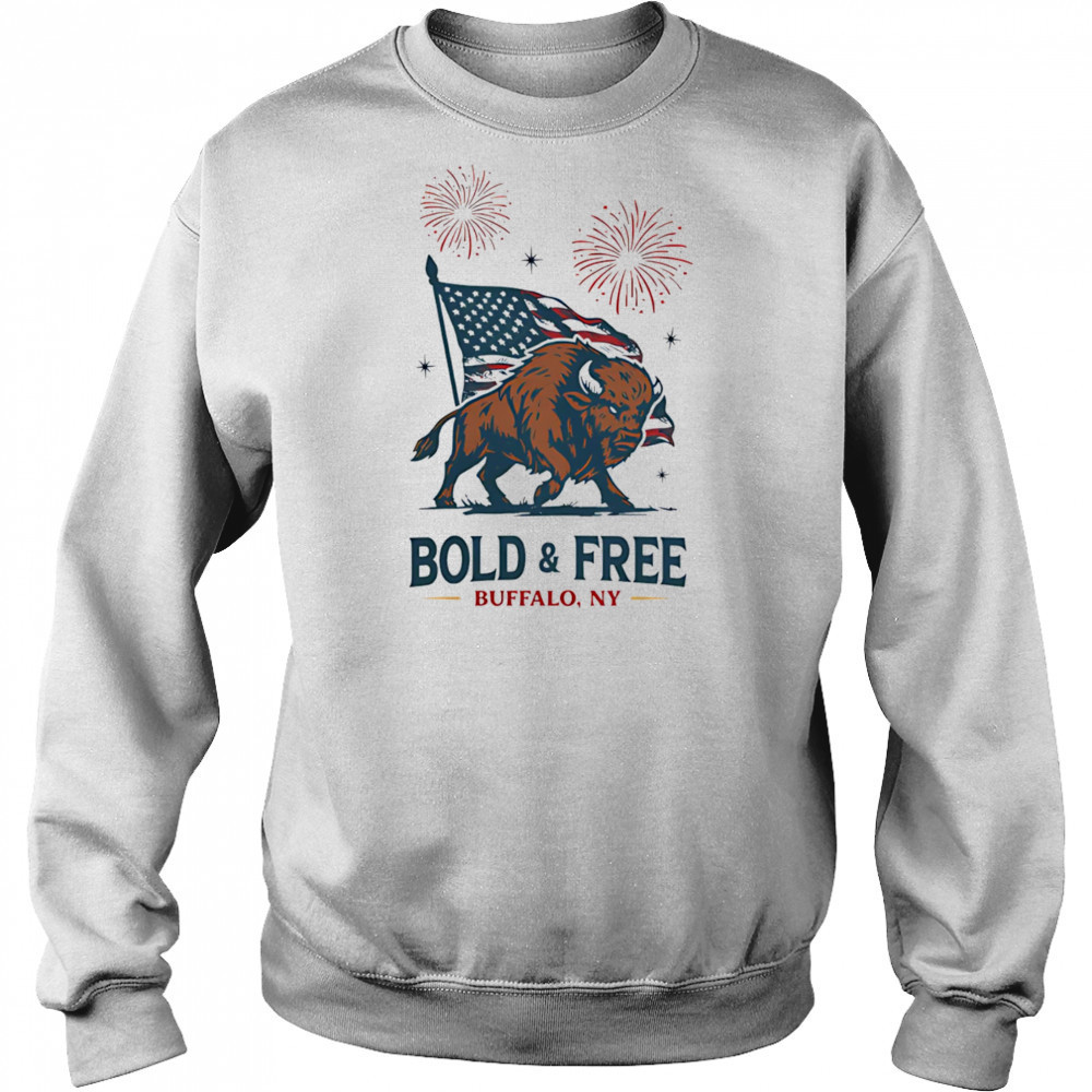 Bold and free Buffalo NY shirt Hoodie