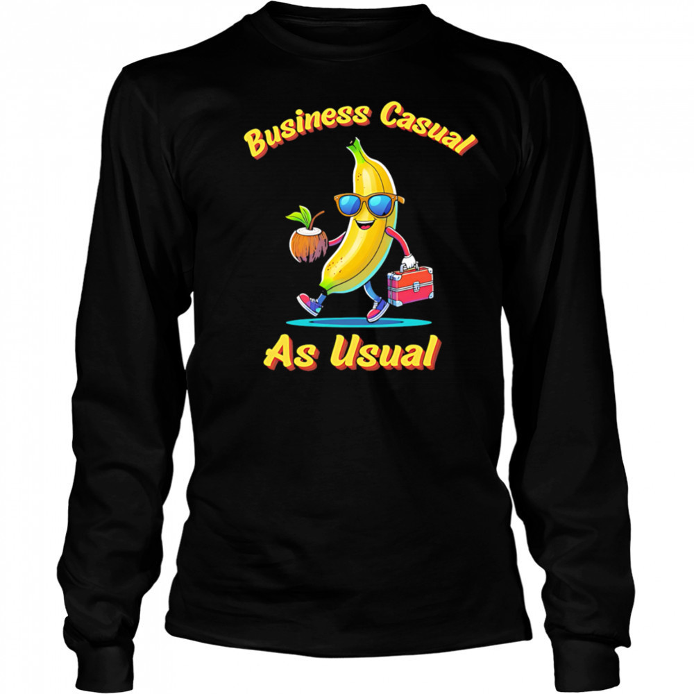 Business Causal Banana shirt Long Sleeved