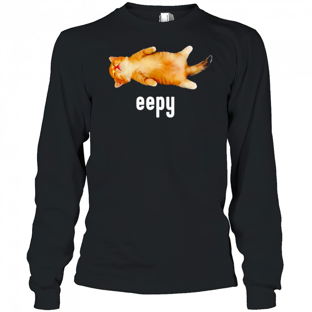 Cat sleeping eepy shirt Long Sleeved