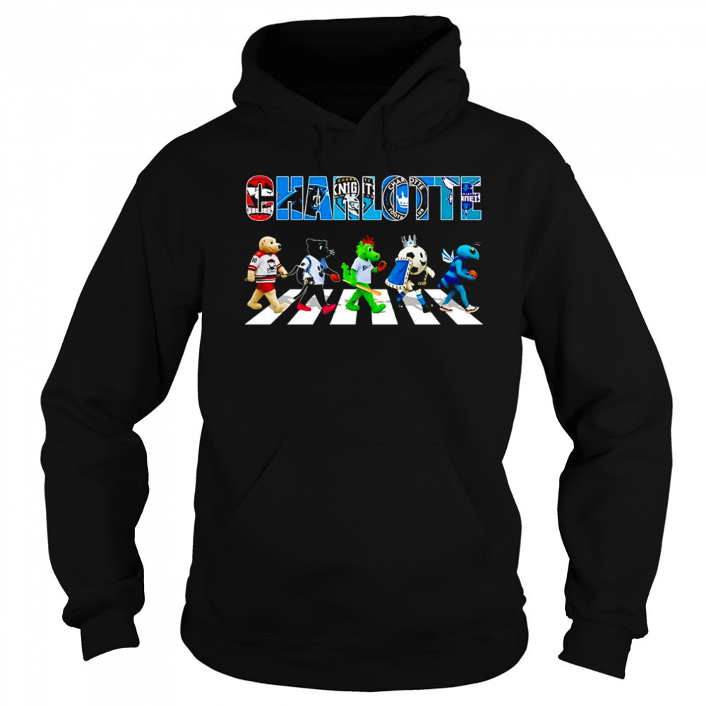 Charlotte sports mascot Abbey Road cross road shirt Sweatshirt