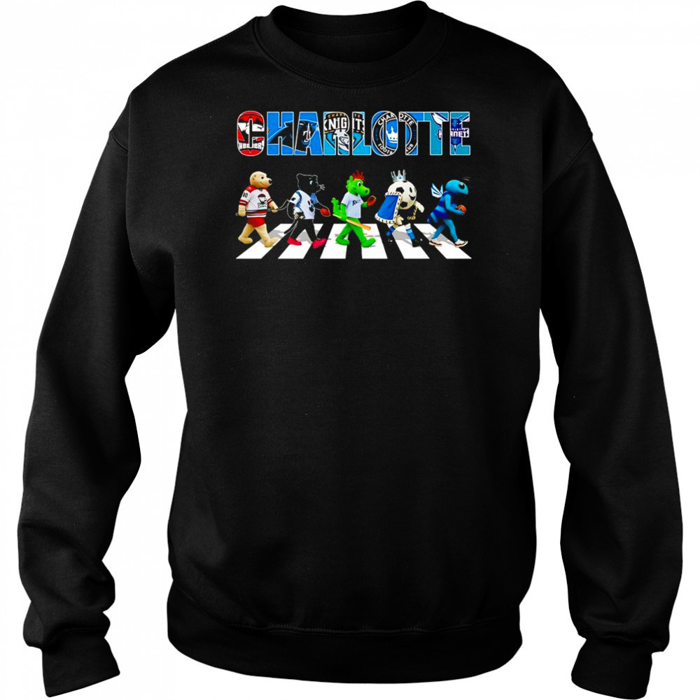 Charlotte sports mascot Abbey Road cross road shirt Hoodie