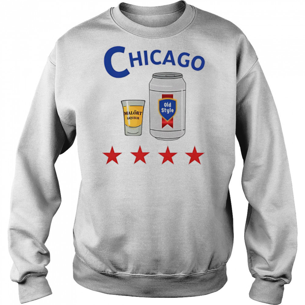 Chicago Malort and Old Style Beer shirt Hoodie