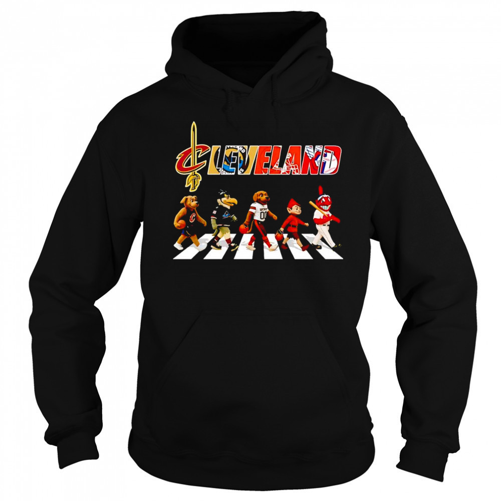 Cleveland sports mascot Abbey Road cross road shirt Sweatshirt