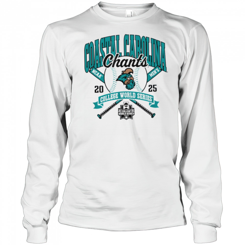 Coastal Carolina Chanticleers College World Series 2025 Ball T Shirt Long Sleeved