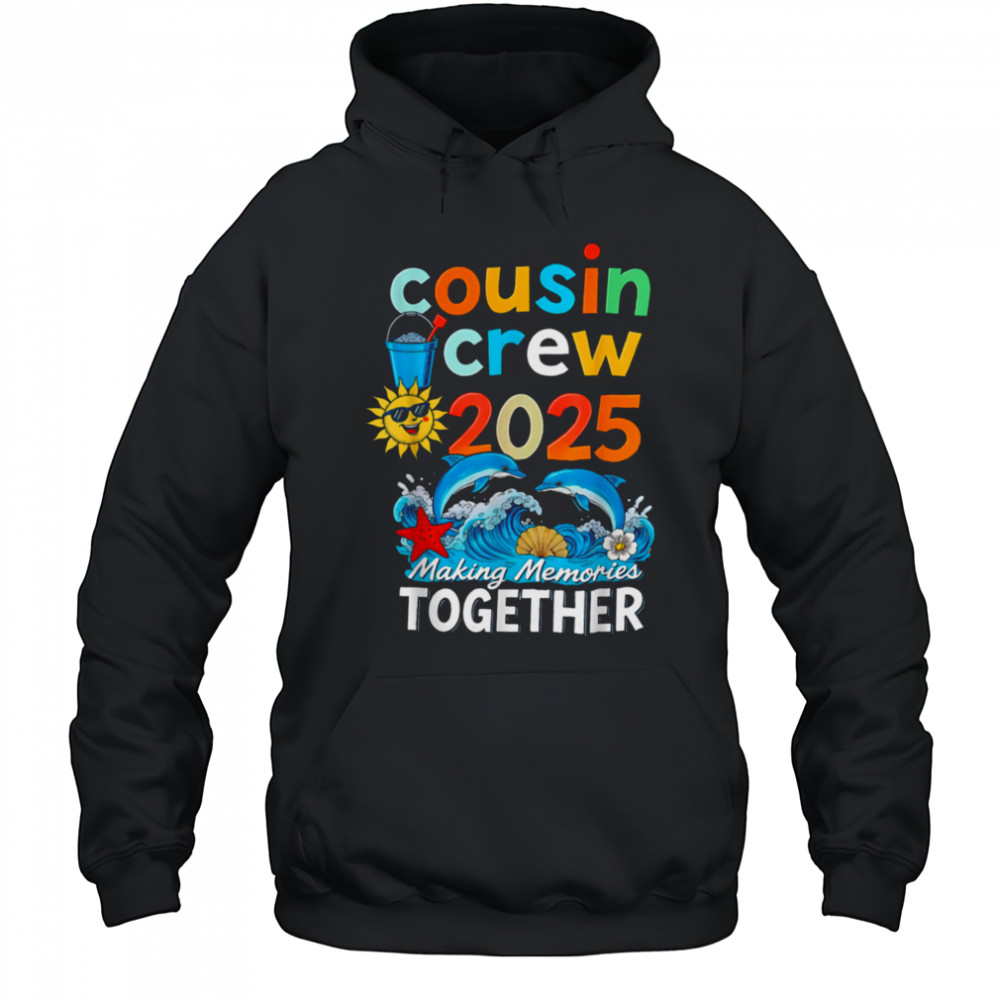 Cousin crew 2025 Family Trips Matching Summer Vacation Beach T Shirt Hoodie