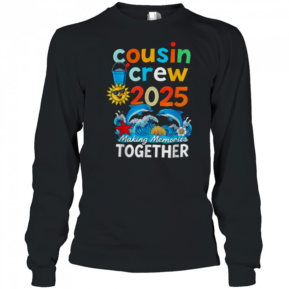 Cousin crew 2025 Family Trips Matching Summer Vacation Beach T Shirt Long Sleeved