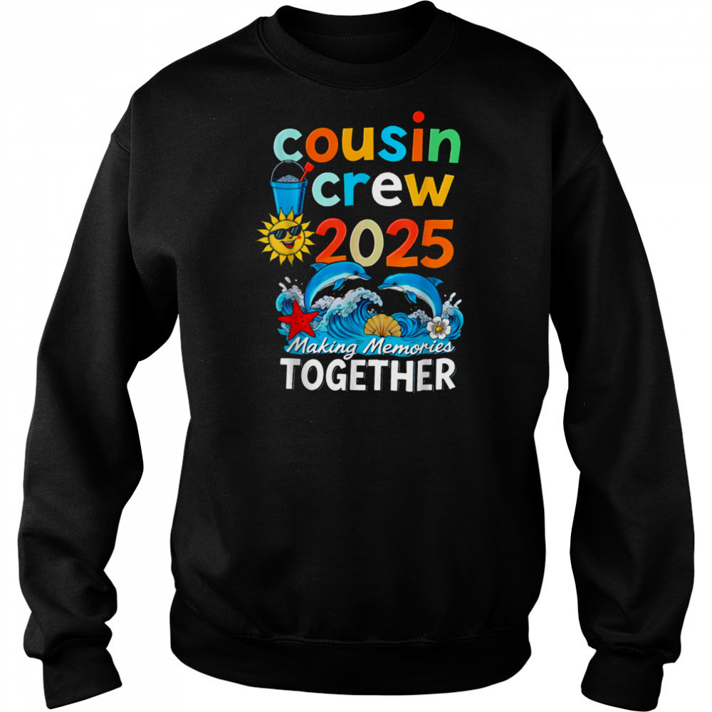 Cousin crew 2025 Family Trips Matching Summer Vacation Beach T Shirt Hoodie