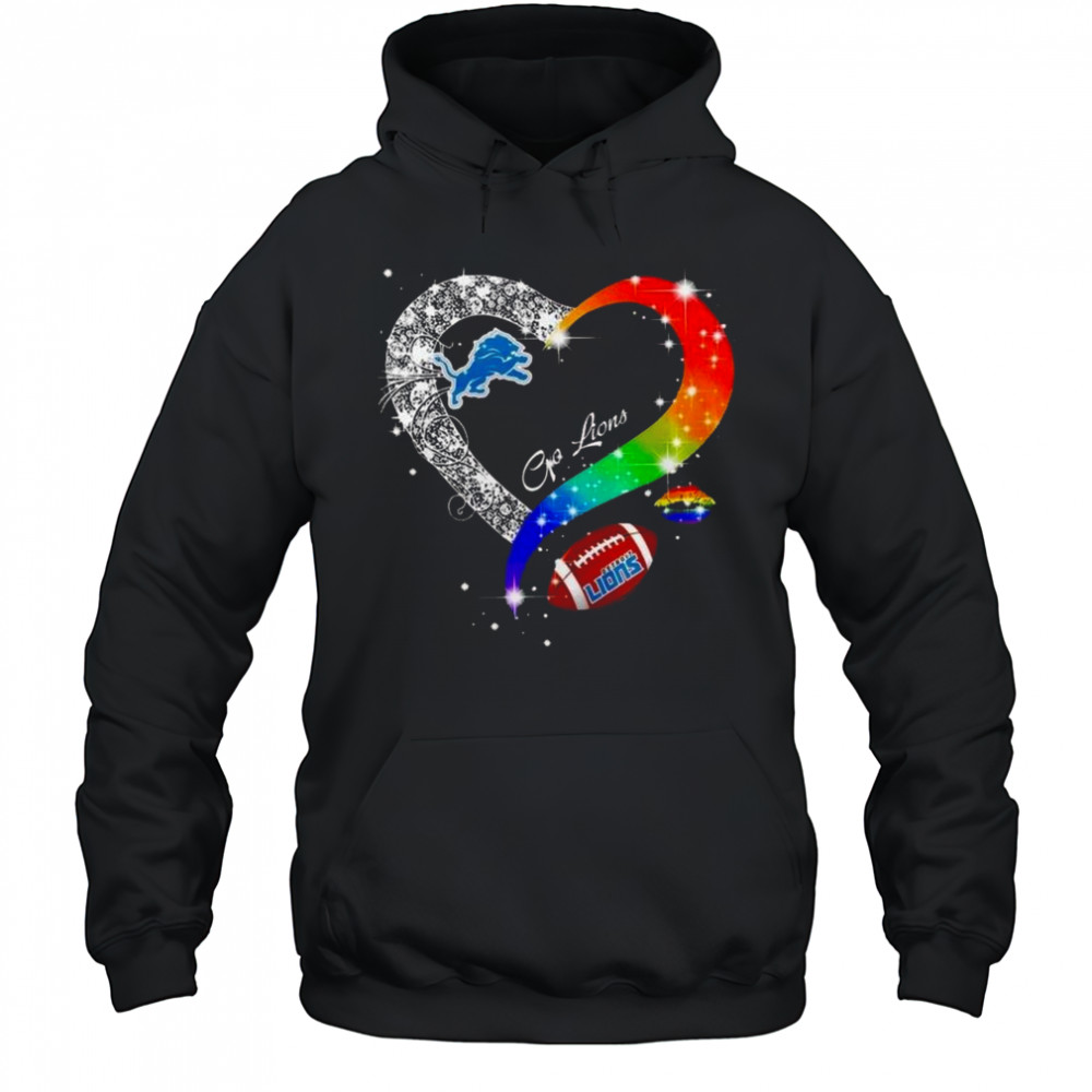 Detroit Lions 2025 LGBT Pride Day Go Lions Vintage Shirt Hoodie