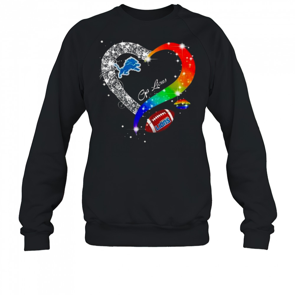 Detroit Lions 2025 LGBT Pride Day Go Lions Vintage Shirt Sweatshirt