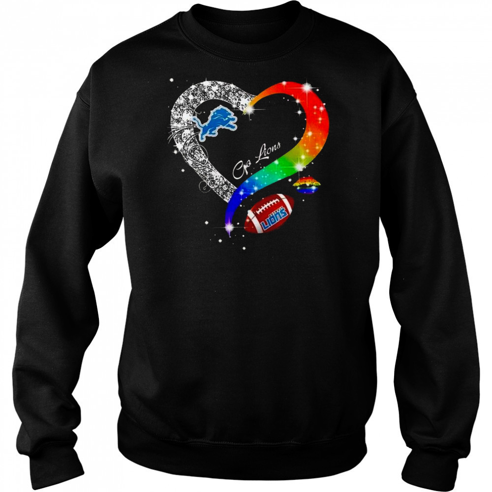 Detroit Lions 2025 LGBT Pride Day Go Lions Vintage Shirt Hoodie