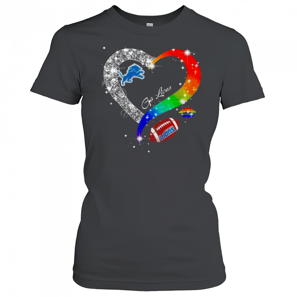 Detroit Lions 2025 LGBT Pride Day Go Lions Vintage Shirt Women's T-shirt