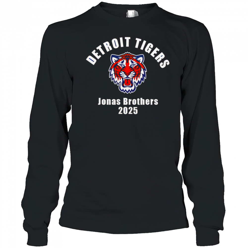 Detroit Tigers Jonas Brothers 2025 shirt Long Sleeved