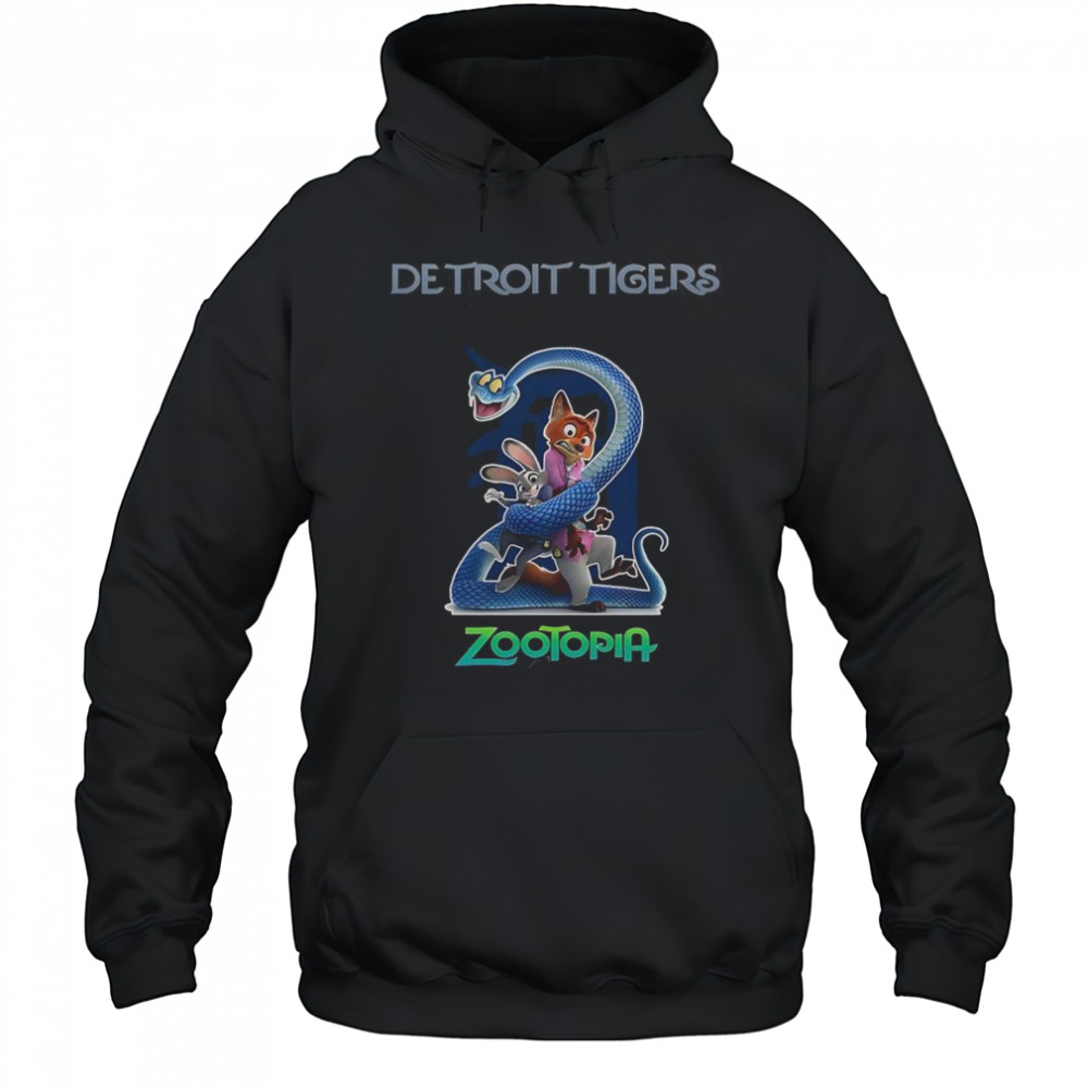 Detroit Tigers Zootopia 2 T-Shirt Hoodie
