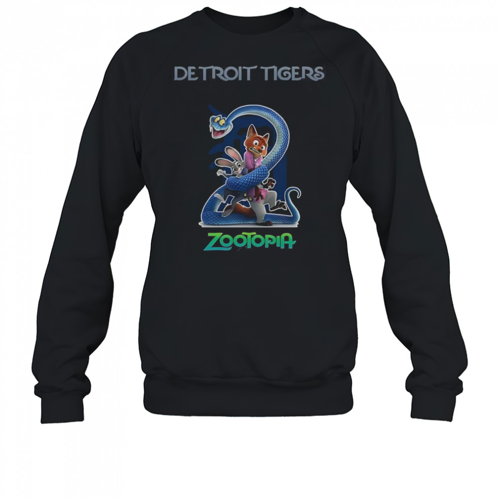 Detroit Tigers Zootopia 2 T-Shirt Sweatshirt