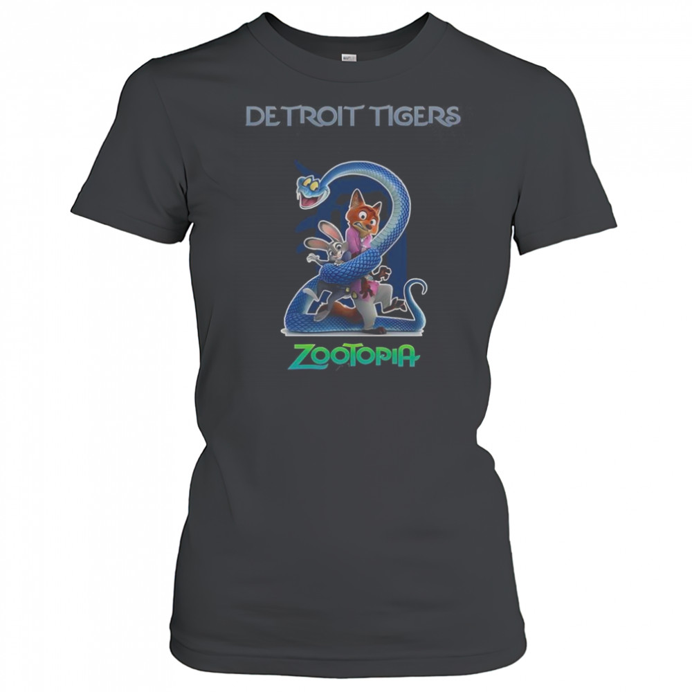 Detroit Tigers Zootopia 2 T-Shirt Women's T-shirt