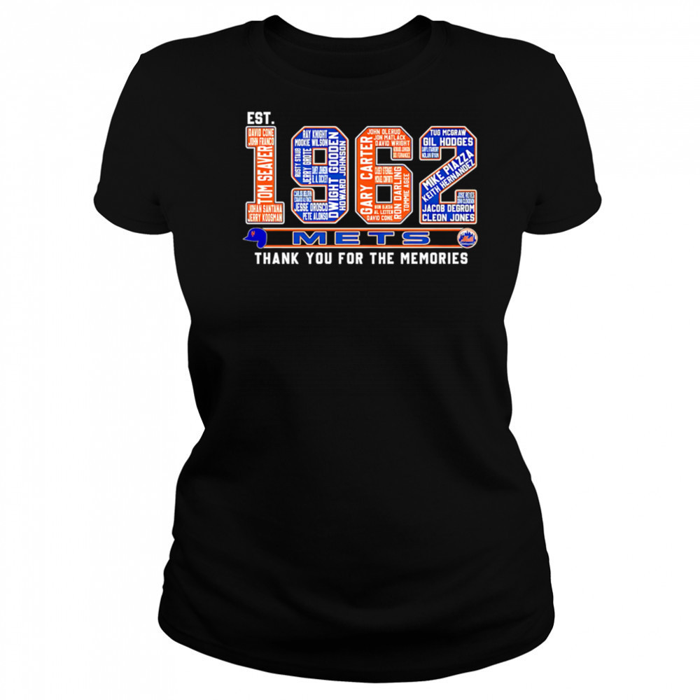 Est 1962 New York Mets Thank You For The Memories shirt Women's T-shirt