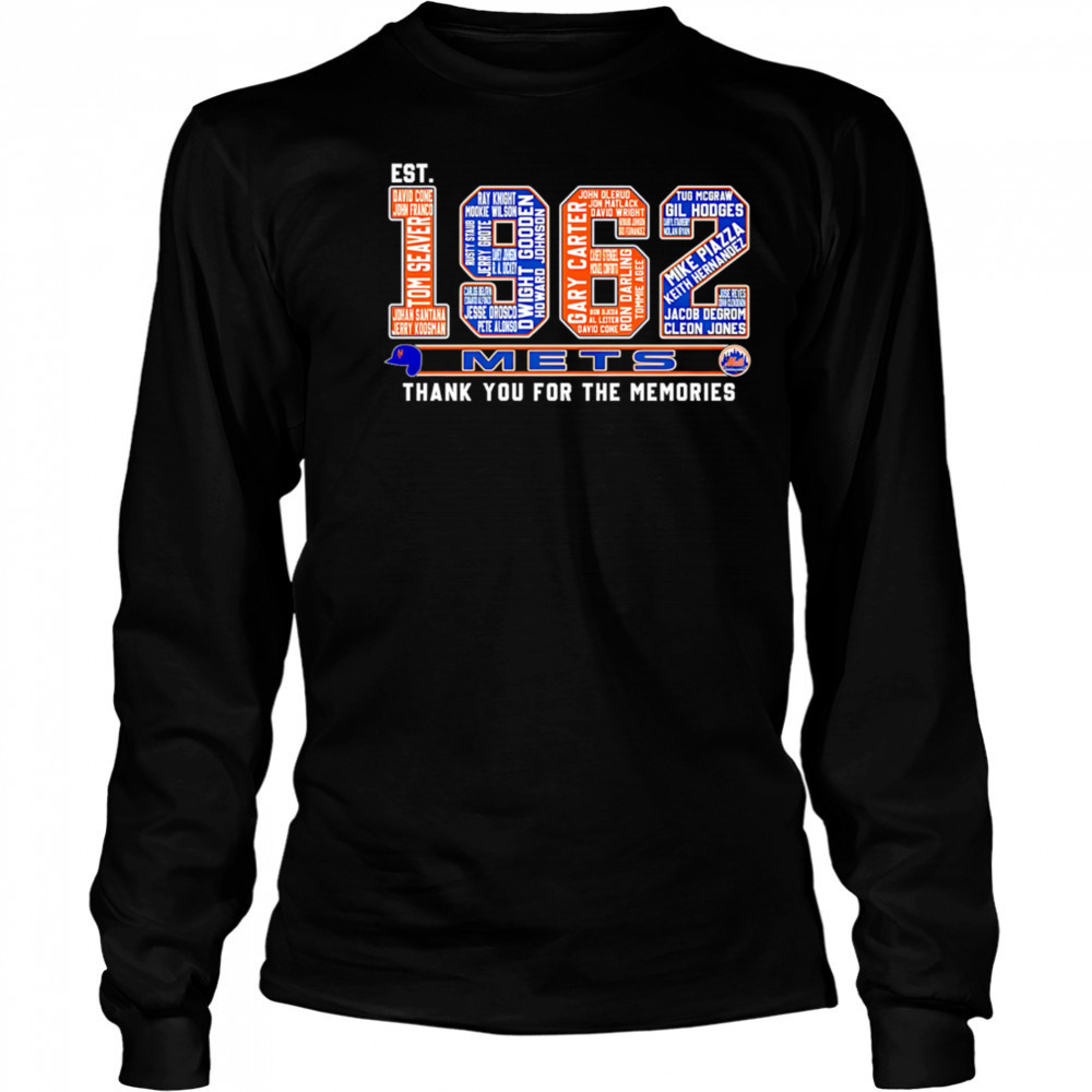 Est 1962 New York Mets Thank You For The Memories shirt Long Sleeved