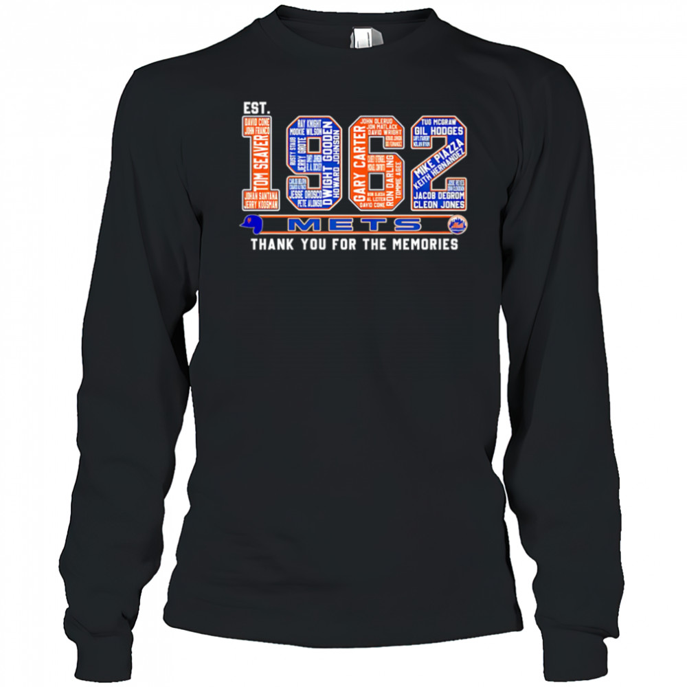 Est 1962 New York Mets Thank You For The Memories shirt Long Sleeved