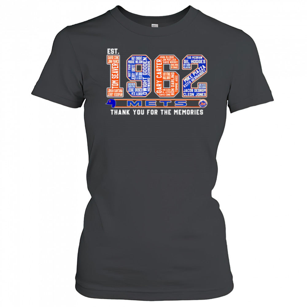 Est 1962 New York Mets Thank You For The Memories shirt Women's T-shirt