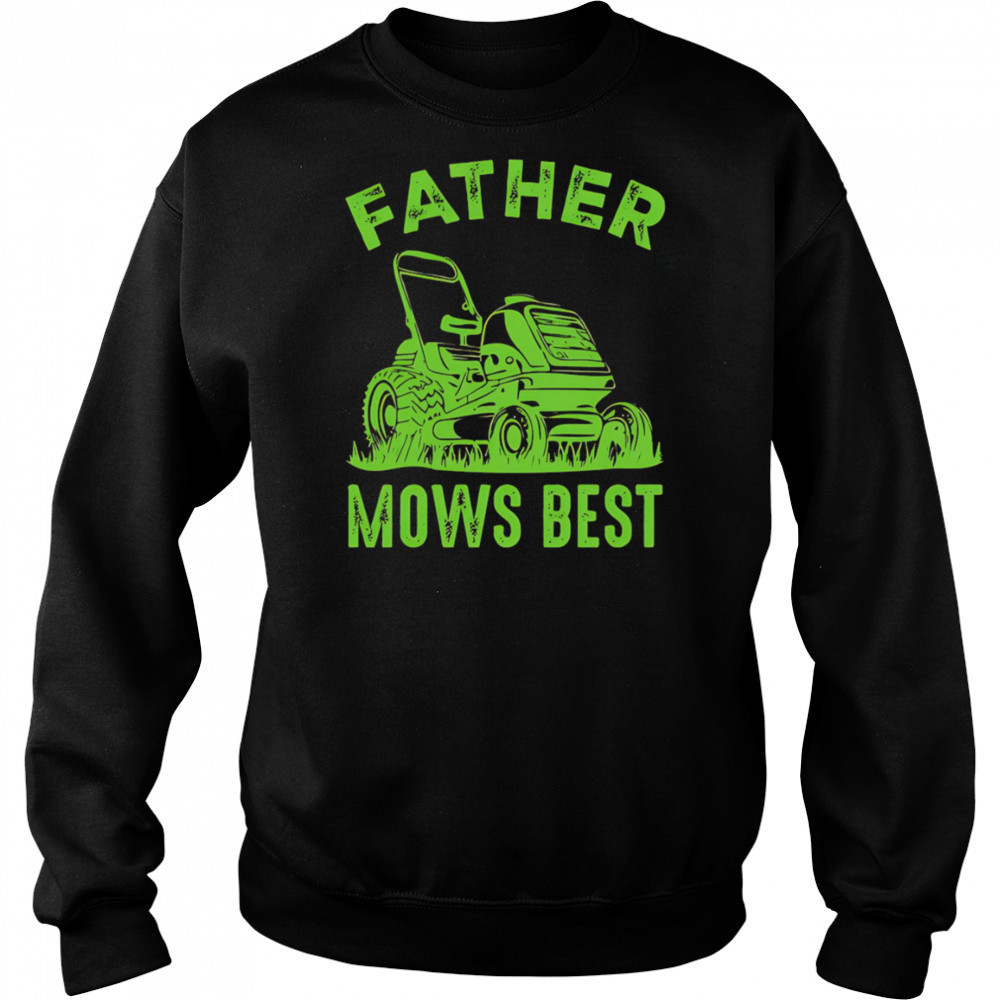 Father Mows Best Retro shirt Hoodie