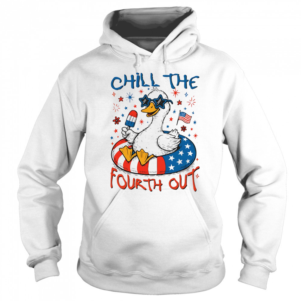 Goose chill the fourth out 4th of July American flag shirt Sweatshirt