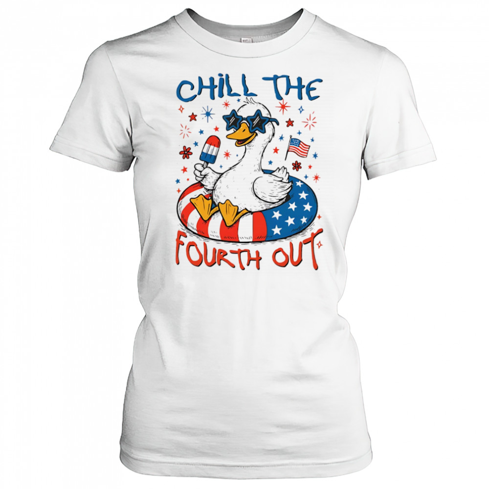 Goose chill the fourth out 4th of July American flag shirt Women's T-shirt