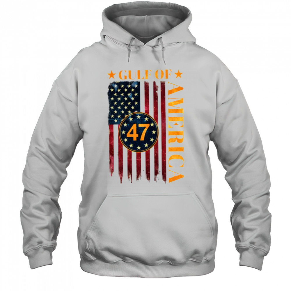 Gulf of America American Flag T Shirt Hoodie