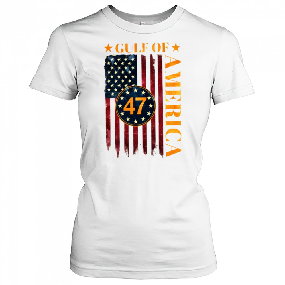 Gulf of America American Flag T Shirt Women's T-shirt