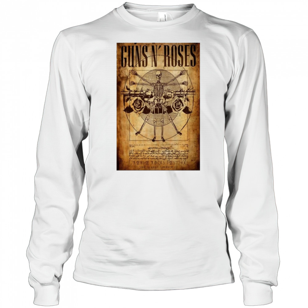 Guns N’ Roses Firenze Rocks Festival June 12 2025 Tour Shirt Long Sleeved