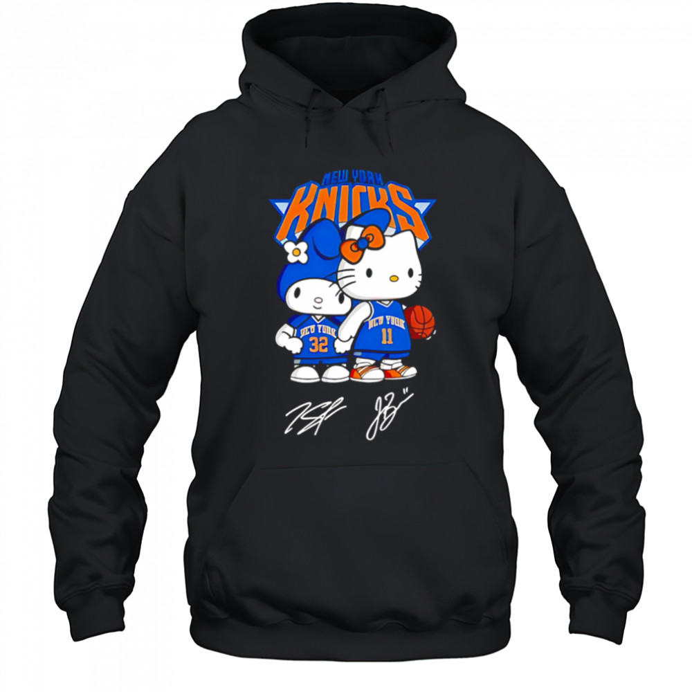 Hello Kitty Knicks Brunson and Towns Signature shirt Hoodie